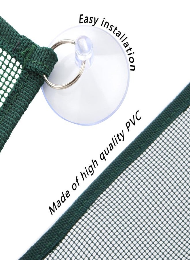 DQITJ 2 Pcs Reptile Hammock Chameleon with Suction Cup Snake Accessories Geckos Swing Climbing Net (Black and Green) - Image 5